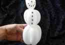 Comment faire un bonhomme de neige avec des ballons