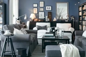 Comment décorer un salon avec des meubles gris