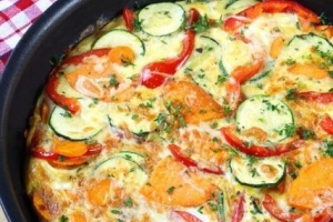 Comment faire une omelette espagnole aux légumes - recette