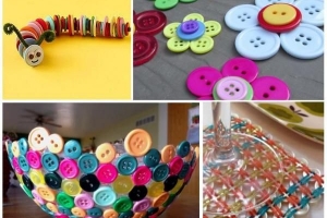 Comment faire de l'artisanat avec des boutons - 5 tutoriels de bricolage