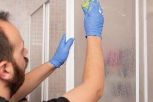 Comment enlever le calcaire du verre de douche